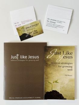 Paperback Just Like Jesus: Book, Scripture Memory Pack and Study Guide Book