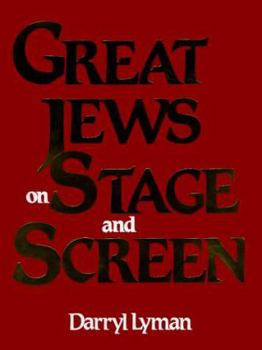 Hardcover Great Jews on Stage and Screen Book
