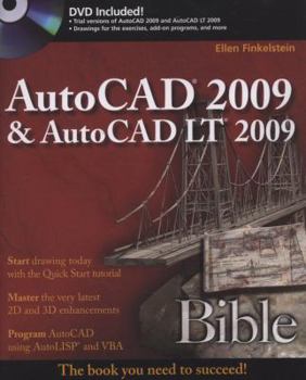 Paperback AutoCAD 2009 & AutoCAD LT 2009 Bible [With DVD] Book