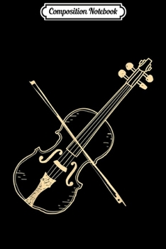 Composition Notebook: Retro Violin I Vintage Fiddle I Men Women Kids Journal/Notebook Blank Lined Ruled 6x9 100 Pages