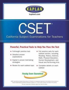 Paperback Kaplan Cset: The California Subject Examination for Teachers Book