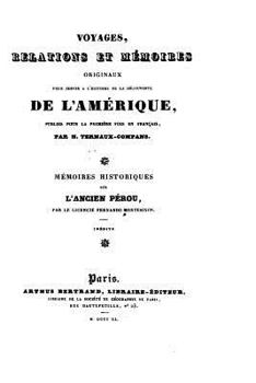 Paperback Mémoires historiques sur l'ancien Pérou [French] Book