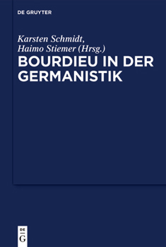Hardcover Bourdieu in der Germanistik [German] Book