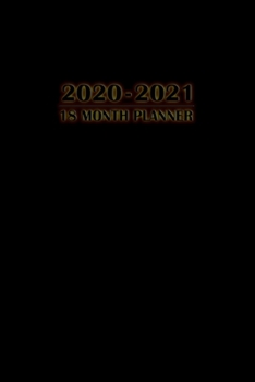 Paperback 2020 - 2021 18 Month Planner: Solar Fire Black Paper - Metallic Gel Pens Pastel Ink Neon Color and Glitter - January 2020 - June 2021 - Daily Organi Book