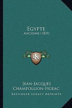 Paperback Egypte: Ancienne (1839) [French] Book