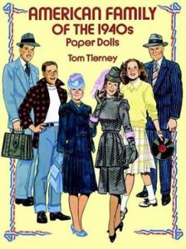 Paperback American Family of the 1940s Paper Dolls Book