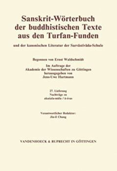 Paperback Sanskrit-Worterbuch Der Buddhistischen Texte Aus Den Turfan-Funden. Lieferung 22: Varna-Vadita/Vestita. Verantwortlicher Redaktor: Michael Schmidt. Mi [German] Book