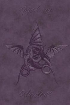Paperback Book of Shadows: Purple Leather Dragon Pentagram Book