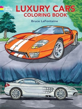 Paperback Luxury Cars Coloring Book