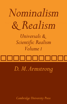 Paperback Nominalism and Realism: Volume 1: Universals and Scientific Realism Book