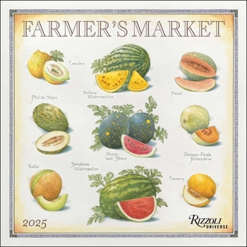 Calendar Farmer's Market 2025 Wall Calendar Book