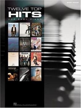 Paperback 12 Top Hits for Easy Piano: 2007 Edition Book