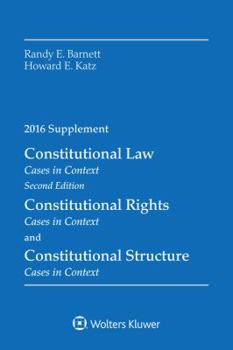 Paperback Constitutional Law: Cases in Context 2016 Supplement Book