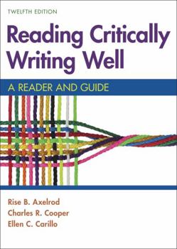 Paperback Reading Critically, Writing Well: A Reader and Guide Book