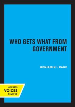 Paperback Who Gets What from Government Book