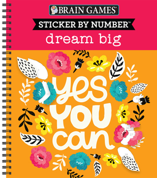 Spiral-bound Sticker by Number: Dream Big Book