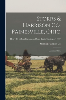 Paperback Storrs & Harrison Co. Painesville, Ohio: Autumn 1937.; 1937 Book