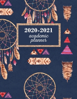 Paperback Academic Planner 2020-2021: Academic Year July 2020 - June 2021, 7 Subject Weekly Student Planner + Monthly Calendars & Goals Section, Homework Pl Book