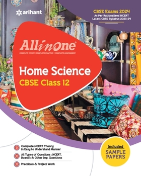 Paperback All In One Class 12th Home Science for CBSE Exam 2024 Book