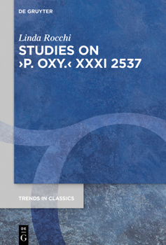 Hardcover Studies on >P. Oxy. Book