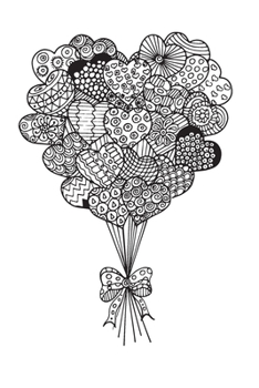 Dot Grid Notebook: Minimalism Love and Balloons Dot Journal for Your Journaling Ideas - Dotted Diary for Girls and Women