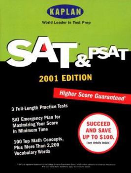 Paperback Kaplan SAT & PSAT 2001 Book