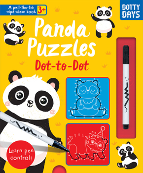 Hardcover Panda Puzzles Dot-To-Dot Book