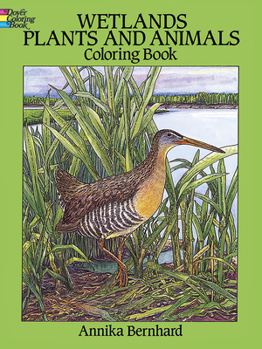 Paperback Wetlands Plants and Animals Coloring Book