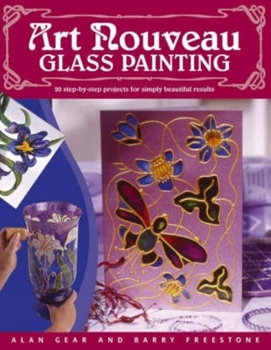 Paperback Art Nouveau Glass Painting Book