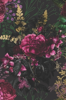 Floral & Black: Lined Journal