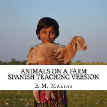 Paperback Animals on a Farm Spanish Teaching Version Book