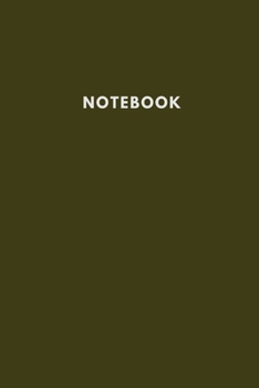 Notebook: Dark Green Simple Elegant Lined Journal Notebook Composition Book
