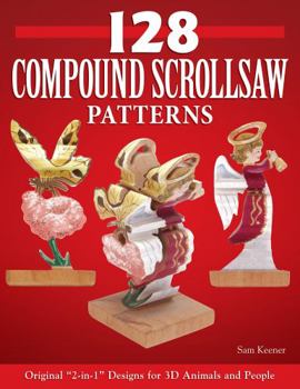 Paperback 128 Compound Scroll Saw Patterns Book