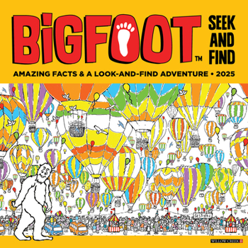 Calendar Bigfoot Seek & Find 2025 12 X 12 Wall Calendar Book