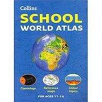 Paperback School World Atlas Book