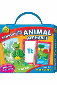Cards School Zone - Animal Alphabet Pop-Up Flash Cards, Ages 3 through 6, Preschool through Kindergarten, ABC's with Adorable Pop-Up Illustrations Book