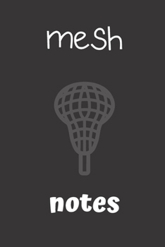 mesh notes: small lined Lacrosse Notebook / Travel Journal to write in (6'' x 9'') 120 pages