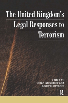 Hardcover UK's Legal Responses to Terrorism Book