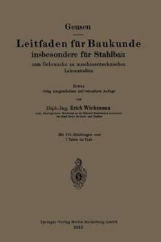 Paperback Leitfaden Für Baukunde Insbesondere Für Stahlbau: Zum Gebrauche an Maschinentechnischen Lehranstalten [German] Book