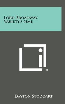 Hardcover Lord Broadway, Variety's Sime Book