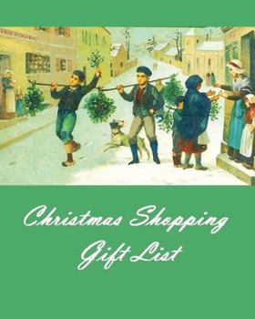 Paperback Christmas Shopping Gift List Book