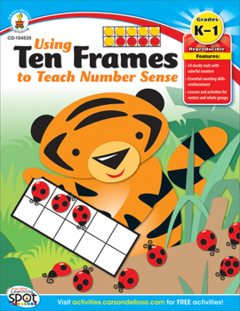 Paperback Using Ten Frames to Teach Number Sense, Grades K - 1 Book