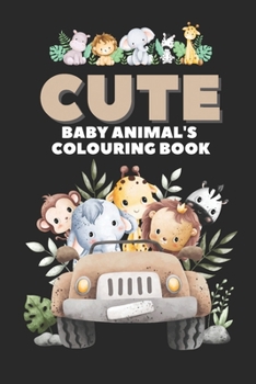 Paperback Cute baby animal's coloring book