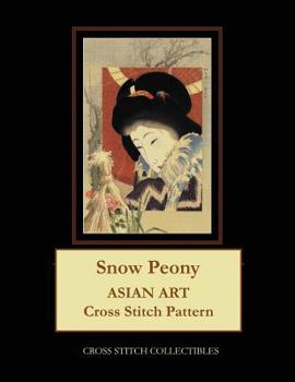 Paperback Snow Peony: Asian Art Cross Stitch Pattern Book