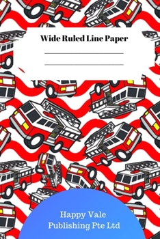 Paperback Cute Truck Theme Wide Ruled Line Paper Book