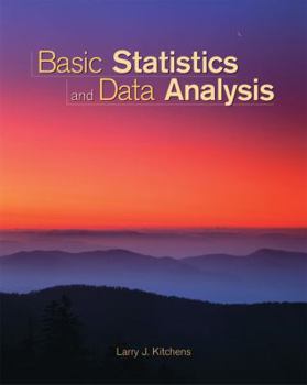 Hardcover Basic Statistics and Data Analysis (with CD-ROM and InfoTrac) Book