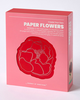 Misc. Paper Flower Making Craft - DIY Adult Craft Kit Book