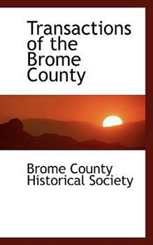 Paperback Transactions of the Brome County Book