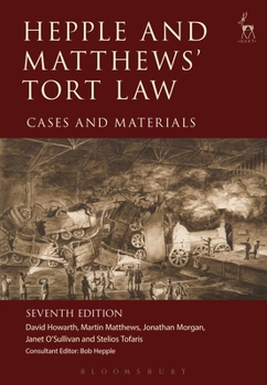 Paperback Hepple and Matthews' Tort Law: Cases and Materials Book