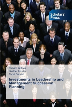 Paperback Investments in Leadership and Management Succession Planning Book